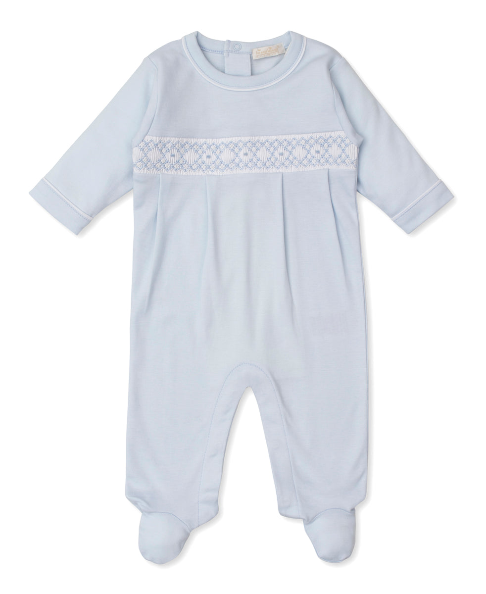Blue Hand Smocked Footie main image 0