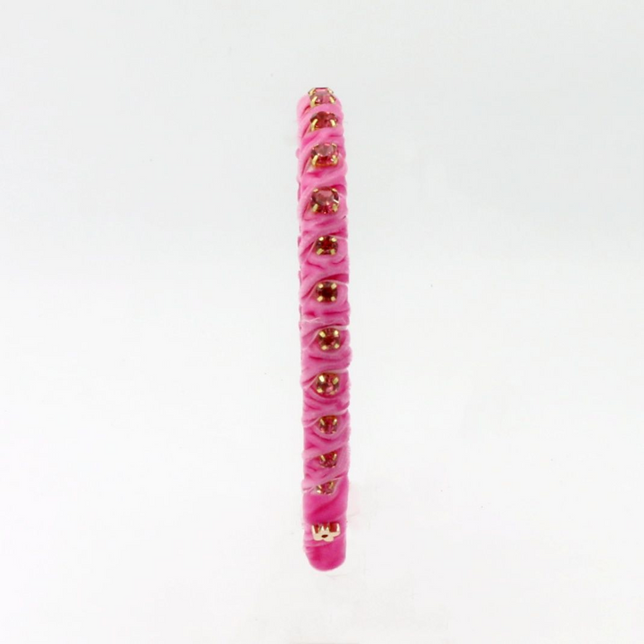 Velvet Stones Pink Headband