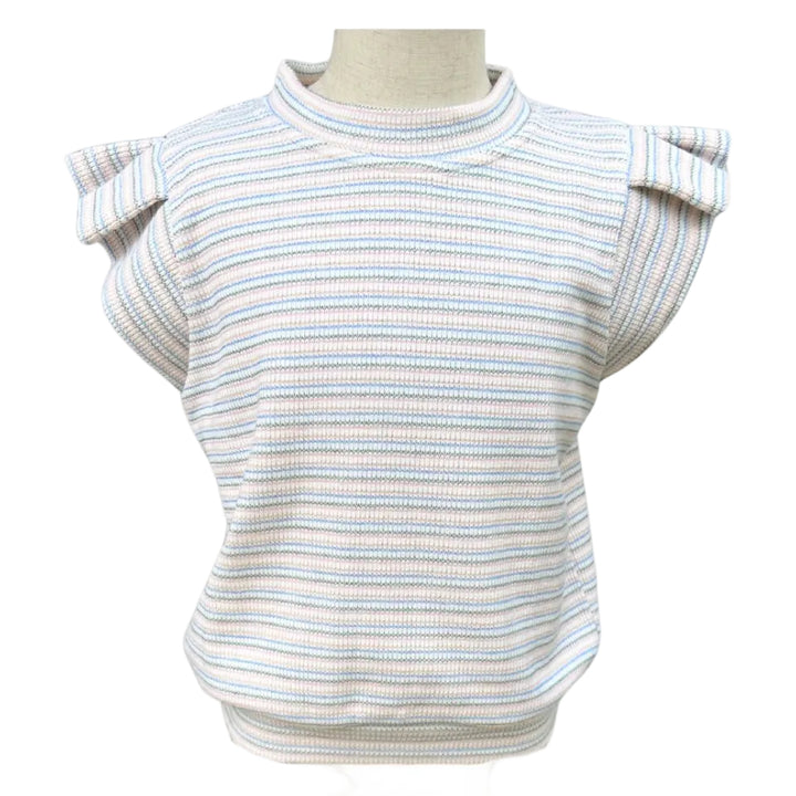 Olivia Top Macaron Stripe Knit