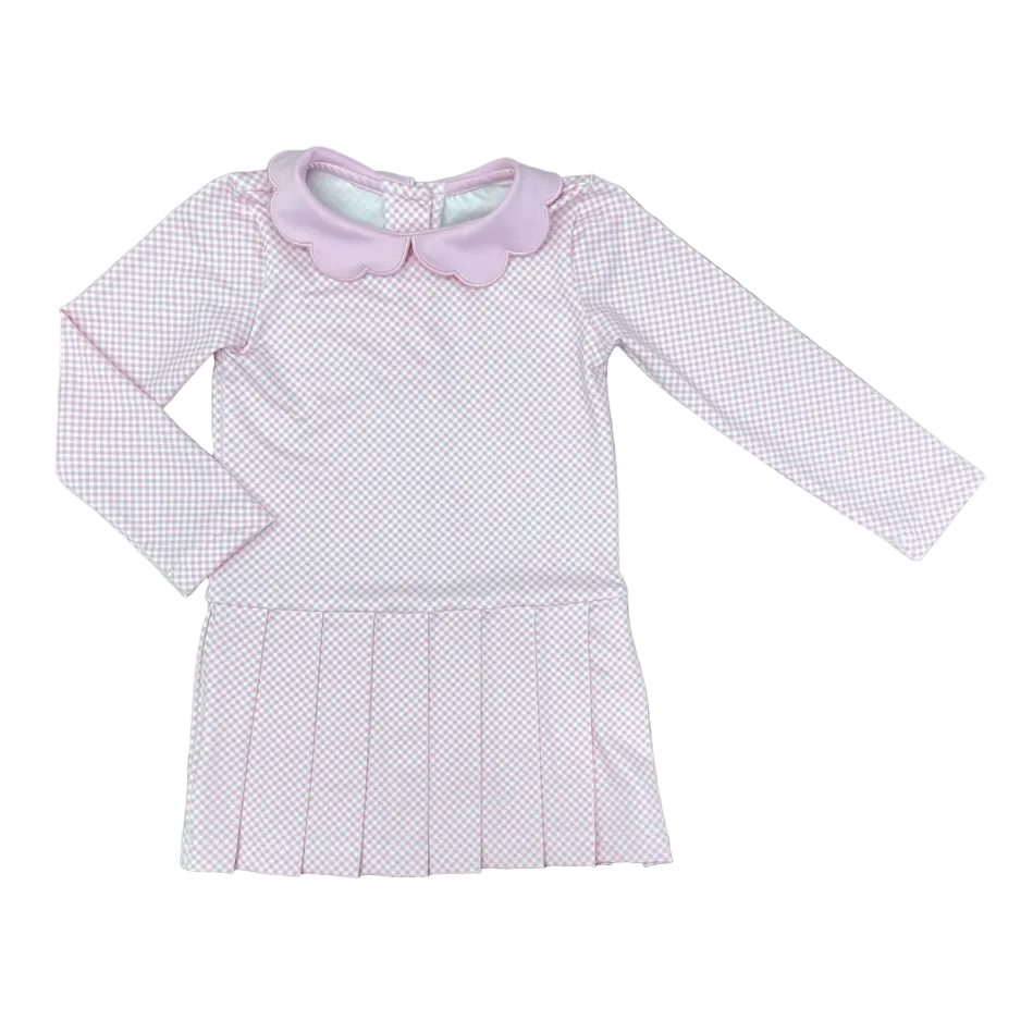 Poppy Pink Gingham Claire Dress