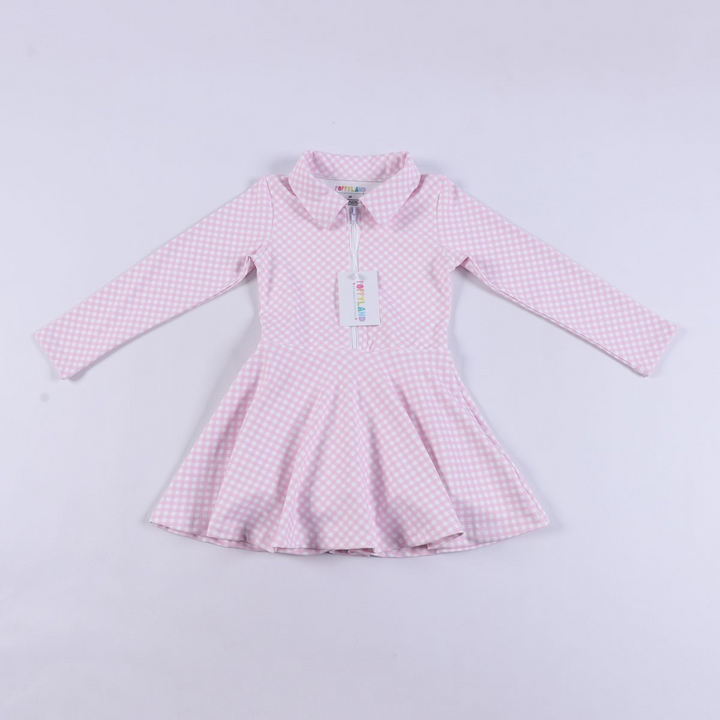 Poppy Pink Gingham Grace Dress