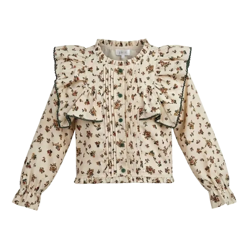Effie Top Cream Vintage Floral