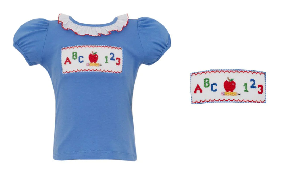 ABC 123 Periwinkle Blue Knit Girl&
