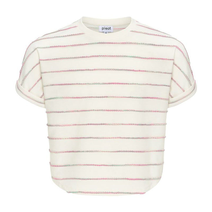 Fran Top Green/Pink Stripe