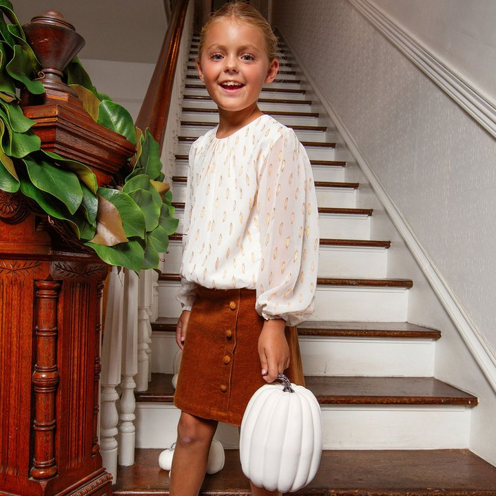 Reese Skirt Honey Corduroy