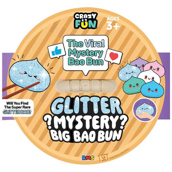 Crazy Fun 7" Bao Bun Mystery Squishy Rare Glitter