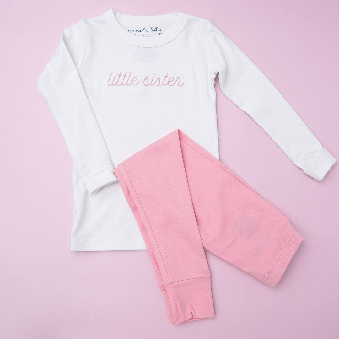 Little Sister Embroidered Long Pajamas