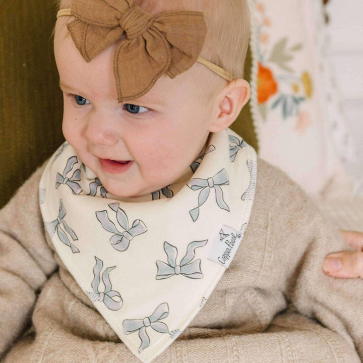 Gemma In Tan Bandana Bib Set (4-Pack)
