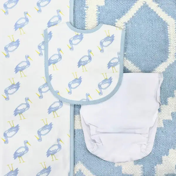 Dalton Diaper Cover Worth Ave White