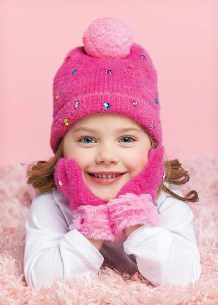 Hot Pink Glitzy Gloves