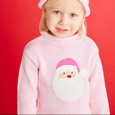 Pink Santa Rollneck Sweater