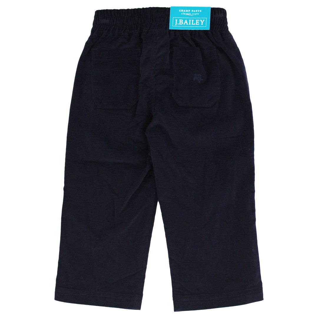 Charlie Pull on Pant - Navy Corduroy