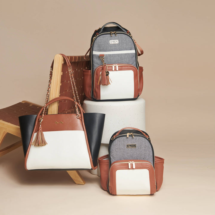 Coffee &amp; Cream Itzy Mini Plus™ Diaper Bag Backpack