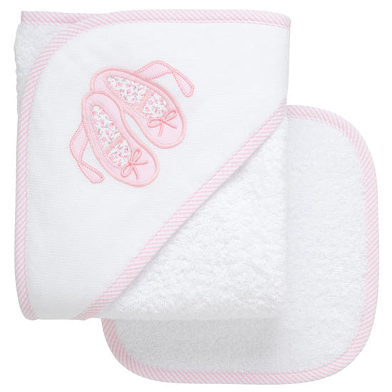 Ballet Baby Hooded Towel &amp; Washcloth Set