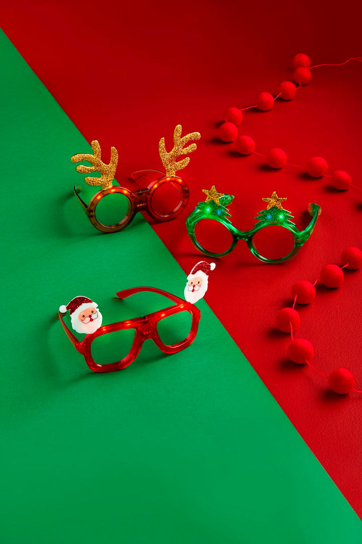 Christmas Light-Up Glasses