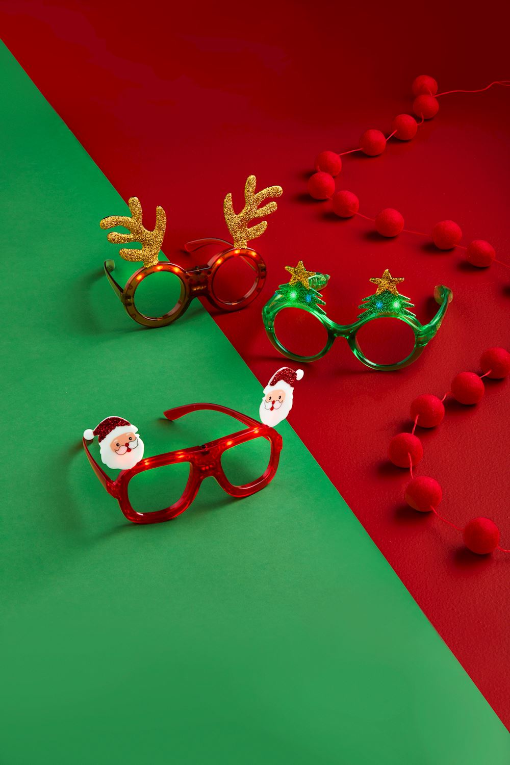 Christmas Light-Up Glasses