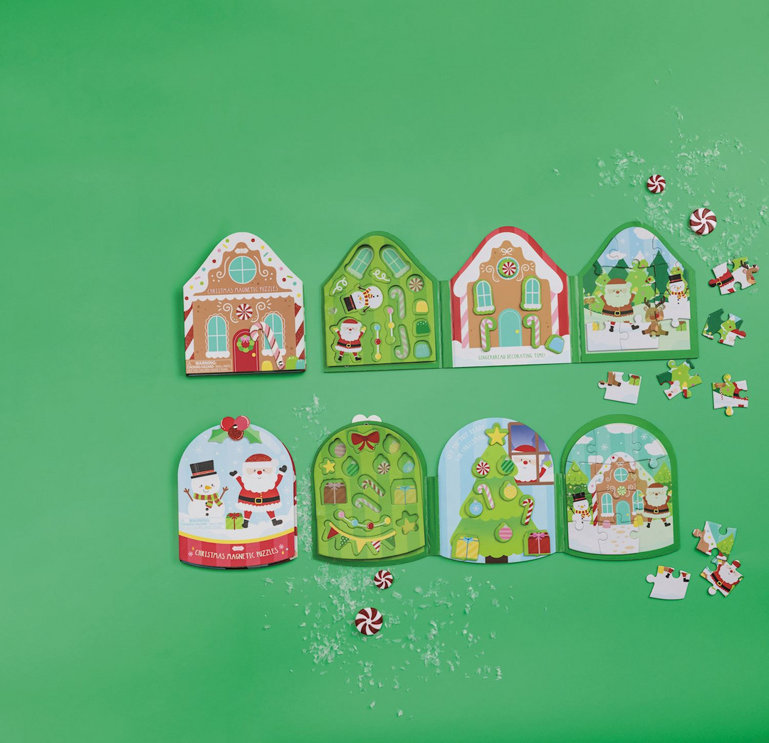 Snow Globe Magnetic Puzzle Book