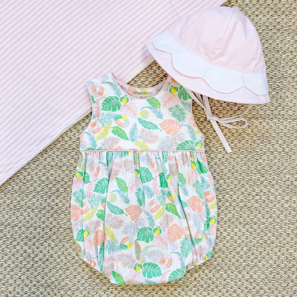 Hollingsworth Hat Palm Beach Pink with Worth Avenue White