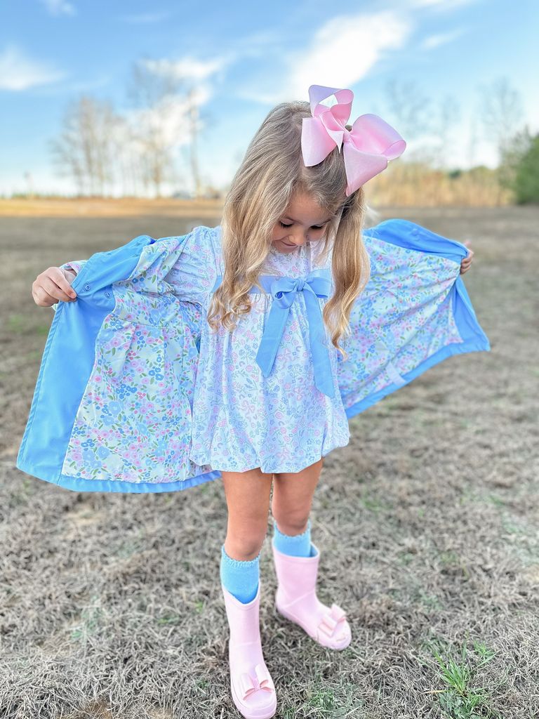 King Sheer Iridescent and Grosgrain Overlay Hair Bow