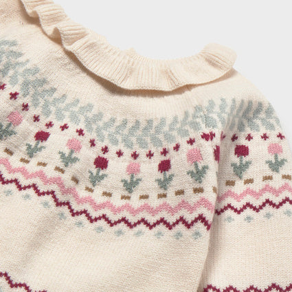Newborn Girl Knit Sweater Pottery