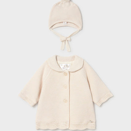 Newborn Girl Coat with Hat Pottery