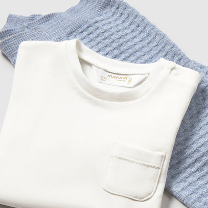 Newborn Boy 3-Piece Set Sky