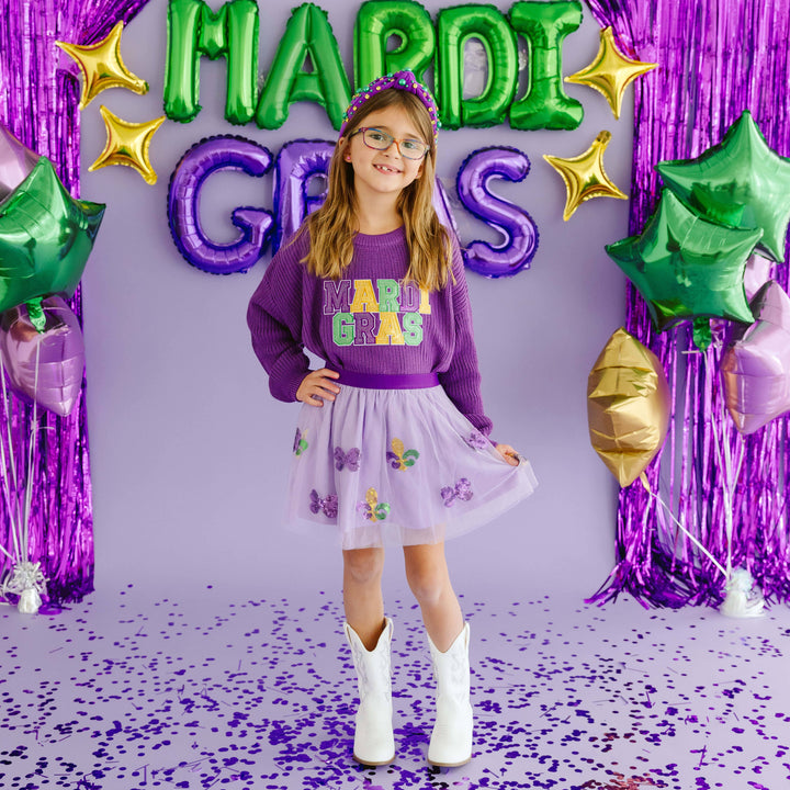 Mardi Gras Gemstone Headband