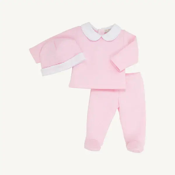 Harts Hold Me Set-Pimajacquard Palm Beach Pink/Worth Ave White