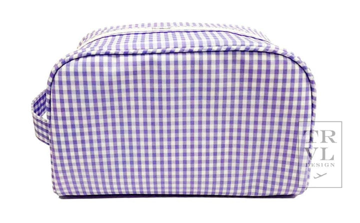 Stowaway - Toiletry Bag Gingham Lilac