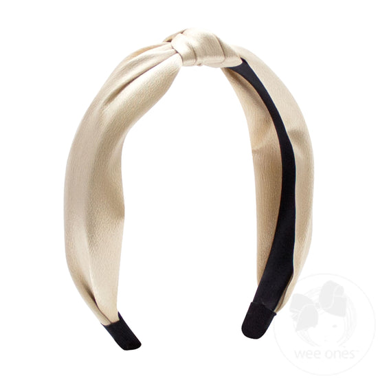 Satin Knot Wrapped Headband