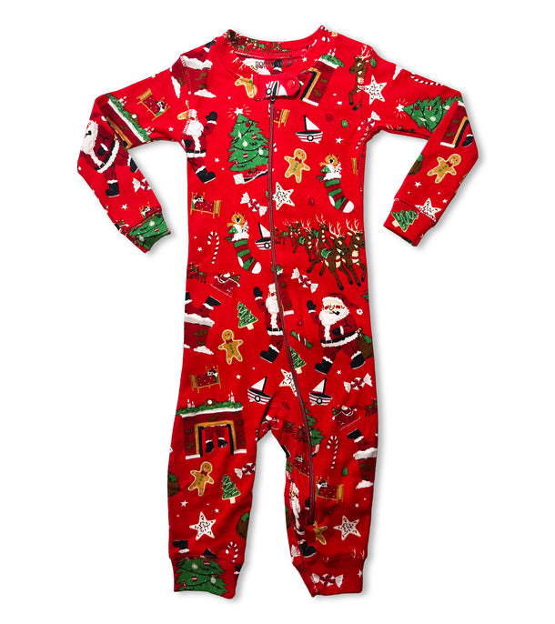 Twas The Night Before Christmas - Red Box Set Baby Coverall With Book