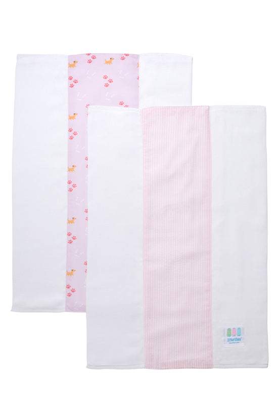 Puppy Set of Two Burps, Pink