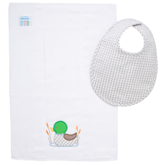 Mallard Basic Bib &amp; Burp Boxed Set