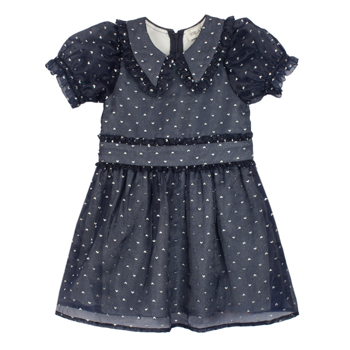 Majesty Natural Waist Organza &amp; Sparkling Knit Dress