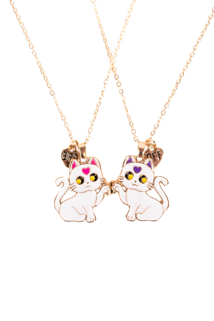 Smitten Kitten Tear &amp; Share Necklaces, 2pc