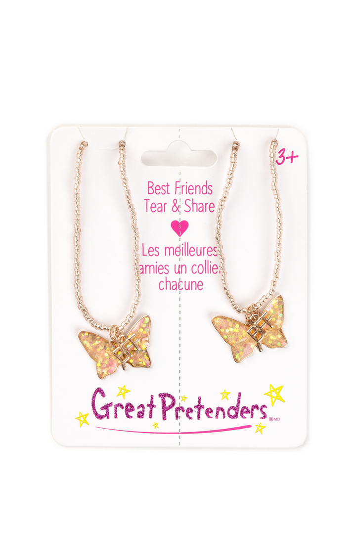 BFF Butterfly Share &amp; Tear Necklaces