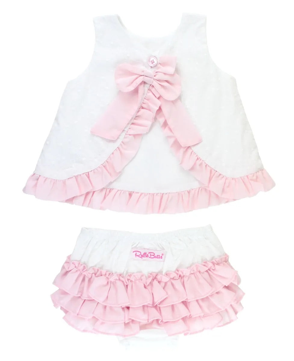 Swiss Dot Swing Top and Bloomer Set