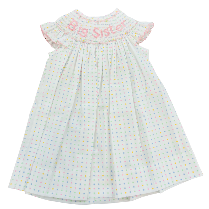 Big Sister Pastel Multi Dot Angel Wing Bishop