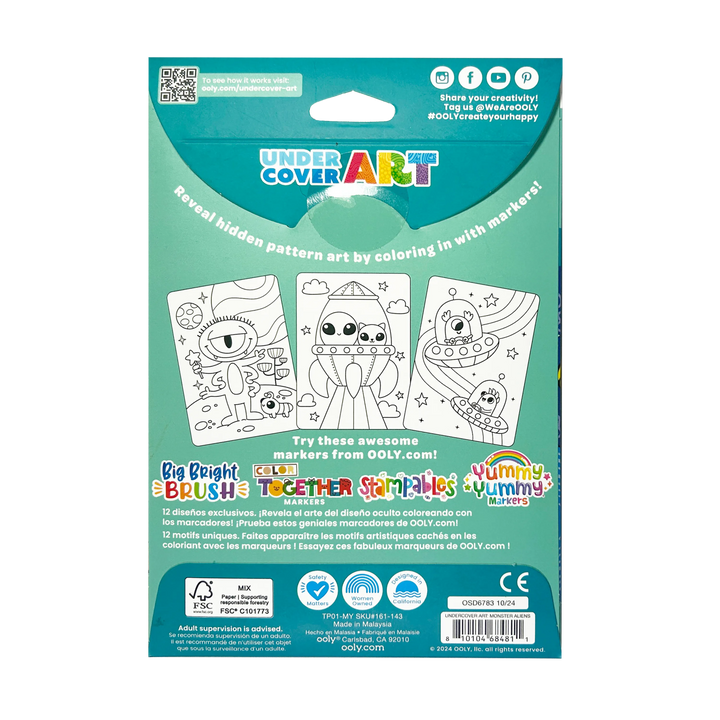Undercover Art: Hidden Pattern Coloring Activity - Monster A