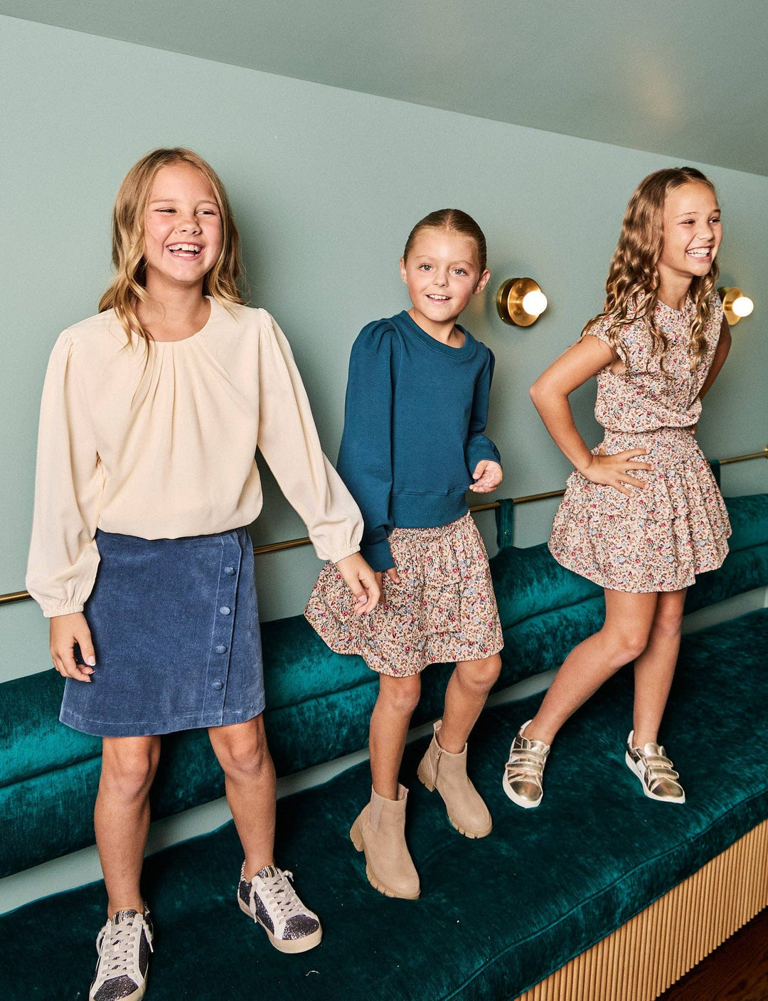 Reese Corduroy Skirt - Dark Cerulean Cord