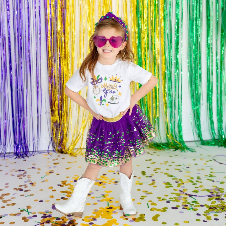 Mardi Gras Gemstone Headband