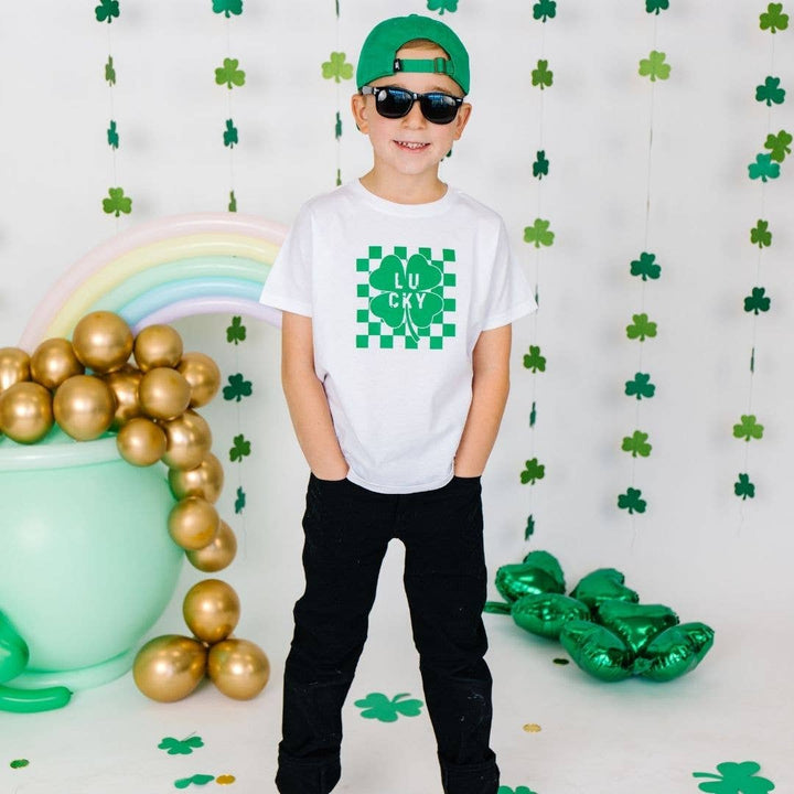 Lucky Shamrock Checkered St. Patrick&