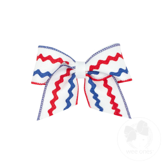 White Cheer Bows with Red & Blue Accent set of eight brand new Amazon.com : 2PCS 8 Inch Patriotic Hair Accessories with  main image 3