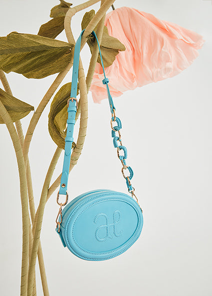 Logo Handbag Turquoise