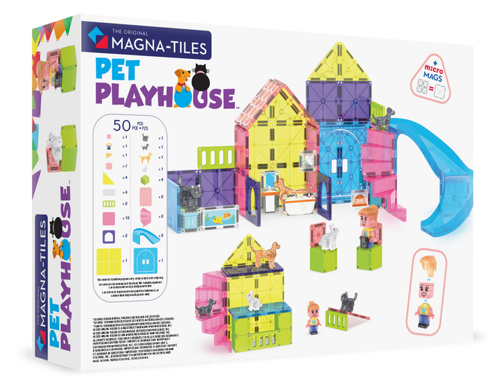 Magna-Tiles Pet Playhouse 50-Piece Set
