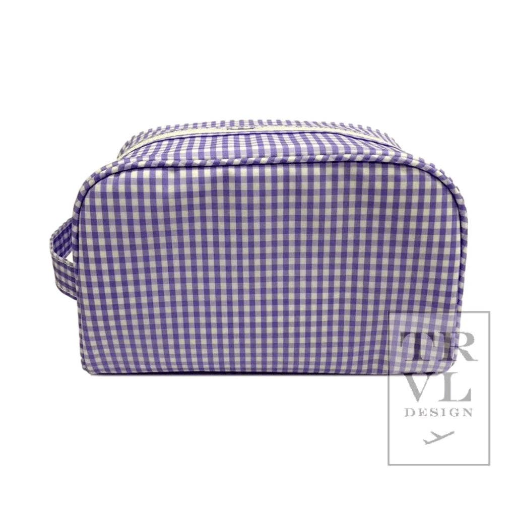 Stowaway - Toiletry Bag Gingham Lilac