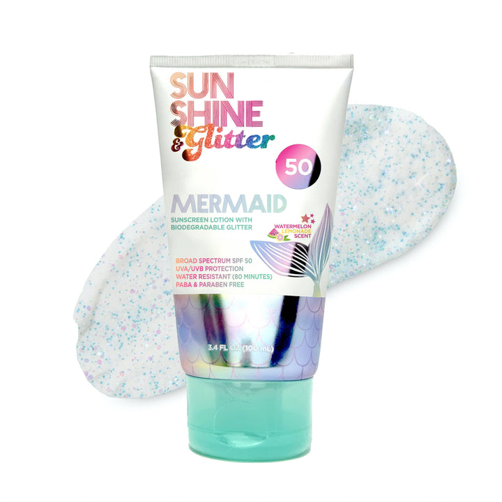 S&amp;G Mermaid Biodegradable Glitter SPF 50 TUBE