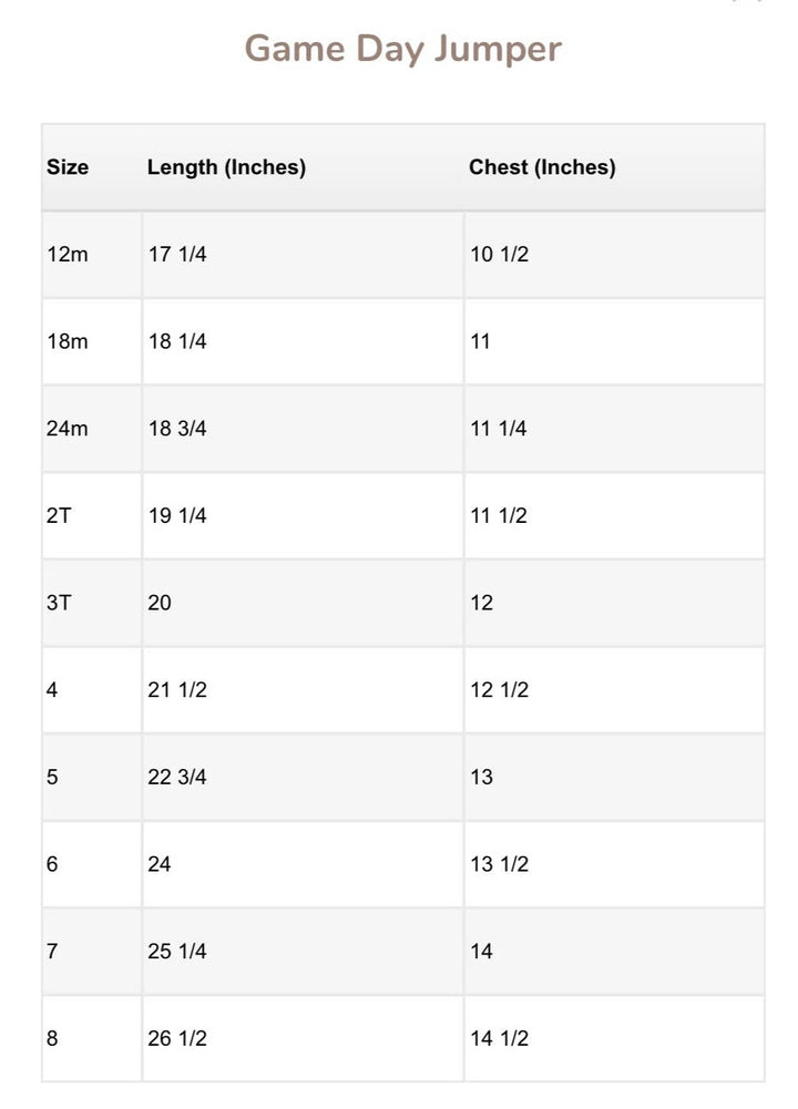 Game Day Jumper