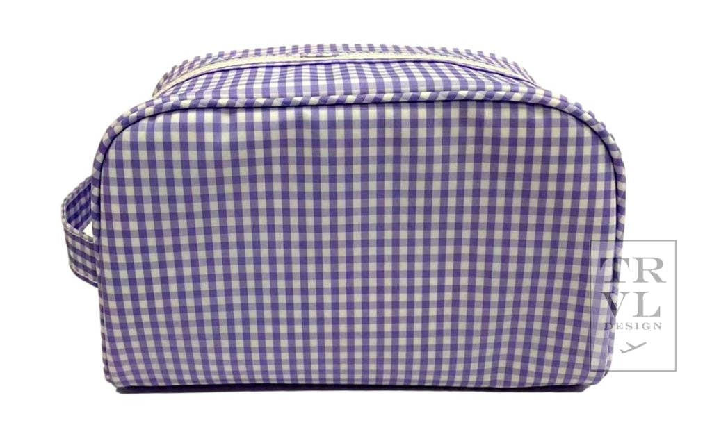 Stowaway - Toiletry Bag Gingham Lilac