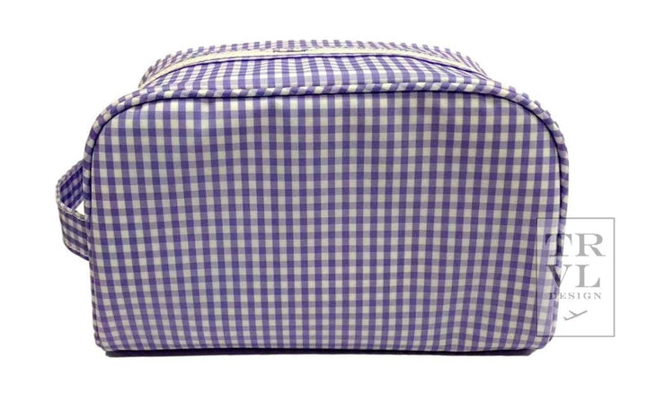 Stowaway - Toiletry Bag Gingham Lilac
